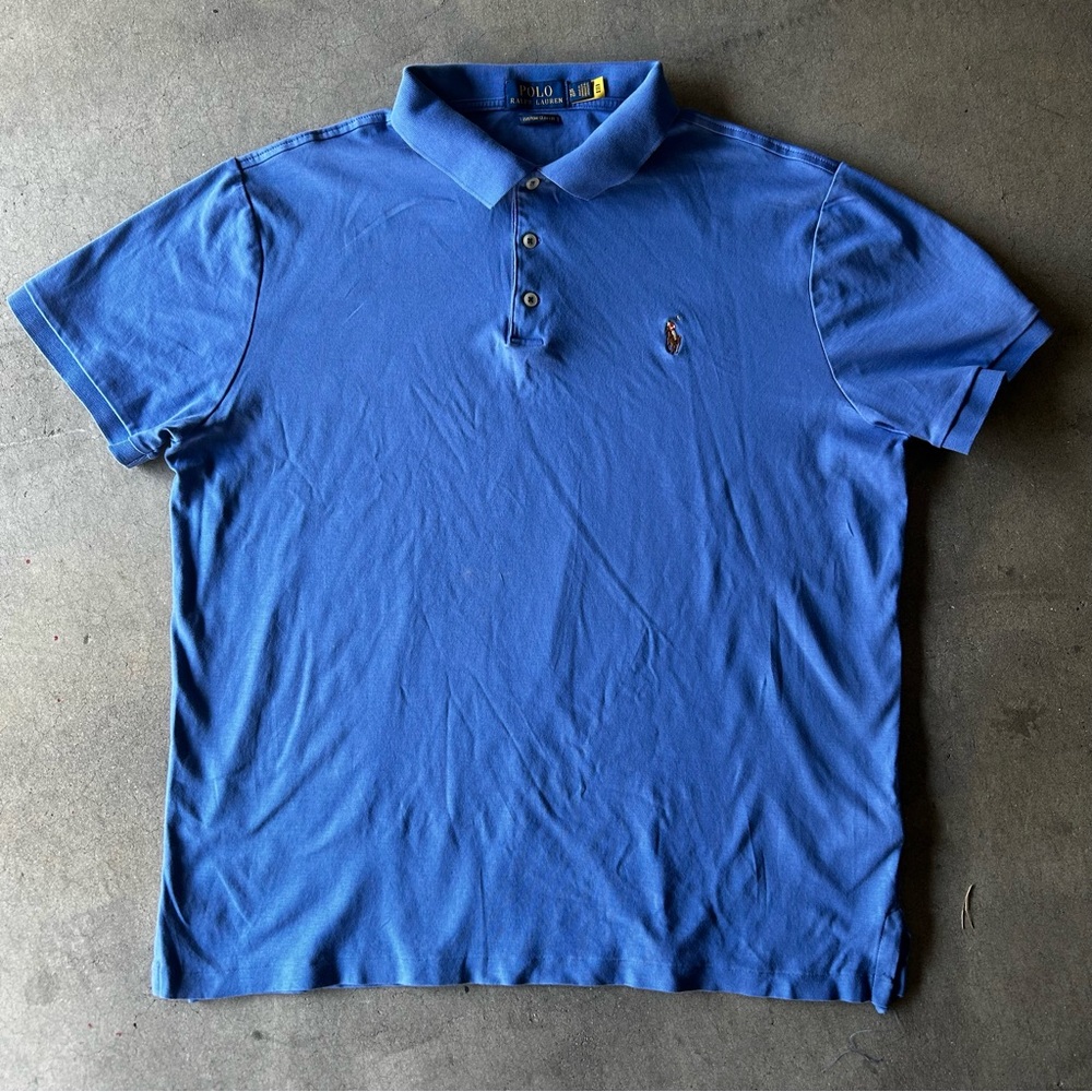 Polo by Ralph Lauren Men's Blue Polo Shirt